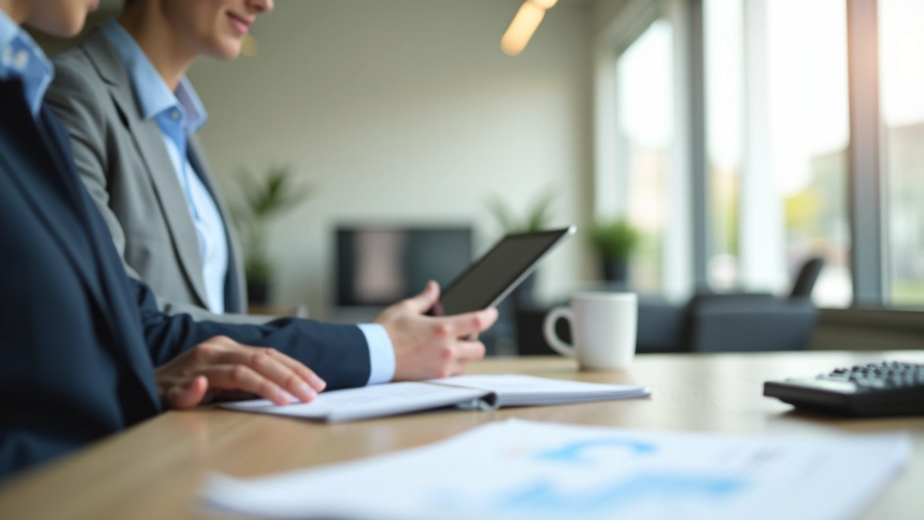 Financial education workspace with resources and materials for learning