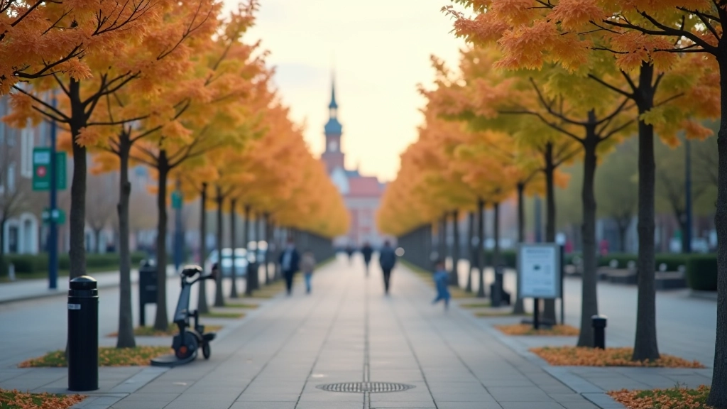 Ülvaade parkimisalalt rohelist ja oranži värvi näitavate digitaalpaneelidega, näidates parkimiskohtade saadavust